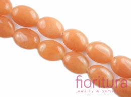 KAMIEŃ NATURALNY AWENTURYN MIODOWY OWAL 16x12MM