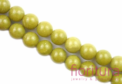 KAMIEŃ NATURALNY JADEIT LEMON KULA 10MM