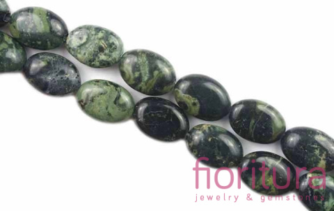 KAMIEŃ NATURALNY JASPIS KIMBABA OWAL 14x10MM