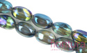 KORALIKI SZKLANE OWAL NIEREGULARNY 20x14MM KOLOR BLUE AB