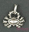 ZAWIESZKA KRAB 17X15MM KOLOR STARE SREBRO