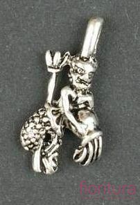 ZAWIESZKA ZODIAK-WODNIK 21X10MM KOLOR STARE SREBRO