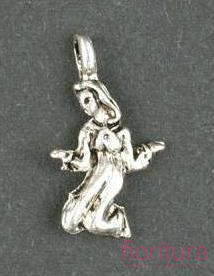 ZAWIESZKA ZODIAK PANNA 18X11MM KOLOR STARE SREBRO