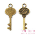 ZAWIESZKA KLUCZ 30x13 MM KOLOR STARE ZŁOTO