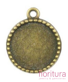 BAZA ZAWIESZKI KOŁO 18MM KOLOR STARE ZŁOTO
