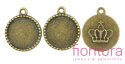BAZA ZAWIESZKI KOŁO 18MM KOLOR STARE ZŁOTO