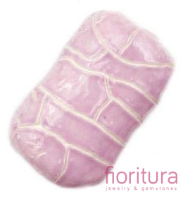 CERAMIKA Z EFEKTEM SPĘKANIA PROSTOKĄT 20x30MM KOLOR LILIOWY