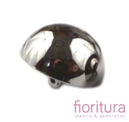 GUZIKI METALOWE DEKORACYJNE 17,5x13,5MM KOLOR CZARNY NIKLOWY