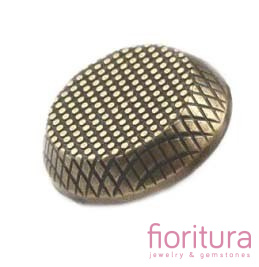 GUZIKI METALOWE DEKORACYJNE 23x10,5MM KOLOR STARY BRĄZ