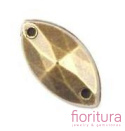 KABOSZON AKRYLOWY FASETOWANY DO PRZYSZYCIA MARKIZA 10x5MM KOLOR STARE ZŁOTO