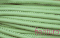 RZEMIEŃ SZYTY SKÓRA EKOLOGICZNA 6MM KOLOR JASNA ZIELEŃ