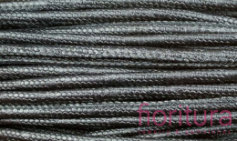 RZEMIEŃ SZYTY WZÓR SKÓRY JASZCZURKI SKÓRA EKOLOGICZNA 4MM KOLOR CZARNY