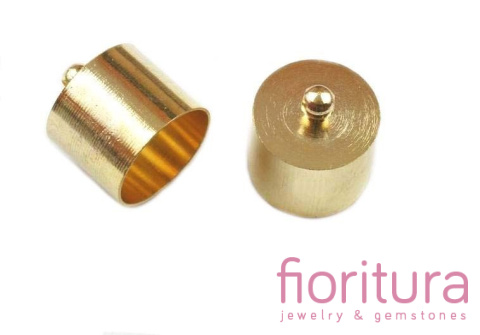 KOŃCÓWKA DO WKLEJANIA 13MM KOLOR ZŁOTY