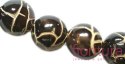 CERAMIKA Z EFEKTEM SPĘKANIA KULA 19MM KOLOR CIEMNY BRĄZ