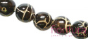 CERAMIKA Z EFEKTEM SPĘKANIA KULA 19MM KOLOR CIEMNY BRĄZ