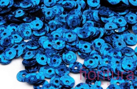 CEKINY LASEROWE KOŁA ŁAMANE 6MM KOLOR OLYMPIAN BLUE