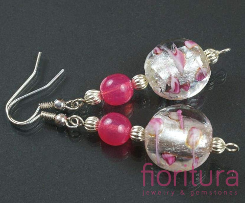 KOLCZYKI SZKŁO WENECKIE