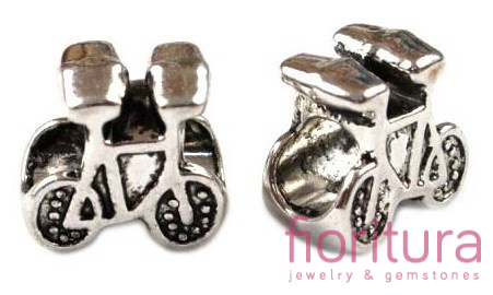 PRZEKŁADKA ROWER 12x12MM KOLOR STARE SREBRO