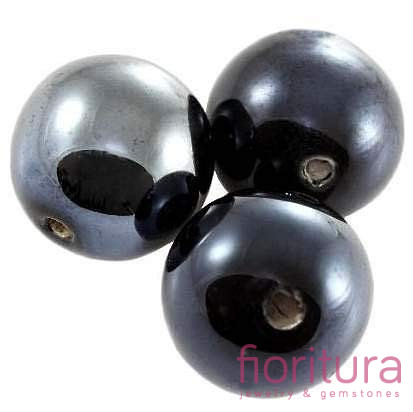 CERAMIKA Z POŁYSKIEM KULA 20MM KOLOR CZARNY