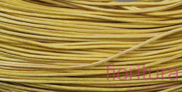 RZEMIEŃ OKRĄGŁY SKÓRA NATURALNA 1MM KOLOR ŻÓŁTY