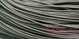 RZEMIEŃ OKRĄGŁY SKÓRA NATURALNA 1MM KOLOR SZARY