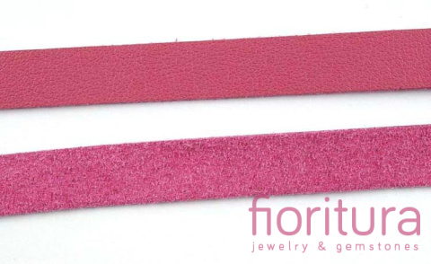 RZEMIEŃ SKÓRA EKOLOGICZNA 10MM KOLOR FUKSJA