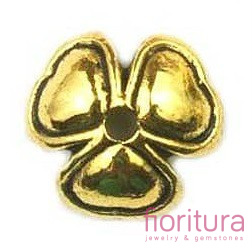 NAKŁADKA KWIAT 10X10MM KOLOR ZŁOTY