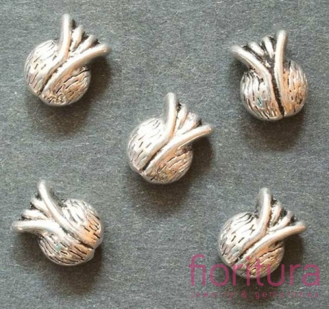 PRZEKŁADKA TULIPAN 11x9MM KOLOR STARE SREBRO