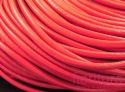 RZEMIEŃ OKRĄGŁY SKÓRA NATURALNA 3MM KOLOR CZERWONY