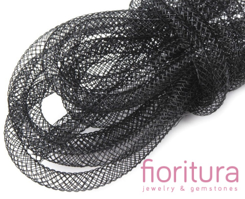 SIATKA JUBILERSKA KRYNOLINA TUBOWA 4MM KOLOR CZARNY