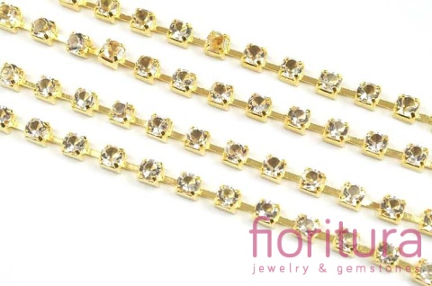 TAŚMA BIŻUTERYJNA 3,5MM KOLOR CRYSTAL