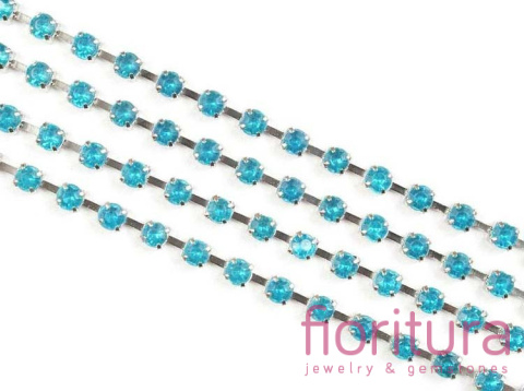 TAŚMA BIŻUTERYJNA 3MM KOLOR TURKUSOWY