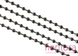 TAŚMA BIŻUTERYJNA 3MM KOLOR CZARNY