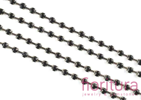 TAŚMA BIŻUTERYJNA 3MM KOLOR CZARNY