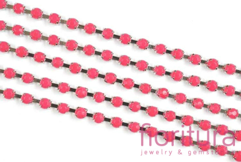 TAŚMA BIŻUTERYJNA 3MM KOLOR INDIAN PINK
