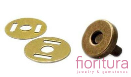 ZAPIĘCIE MAGNETYCZNE 18MM KOLOR STARE ZŁOTO