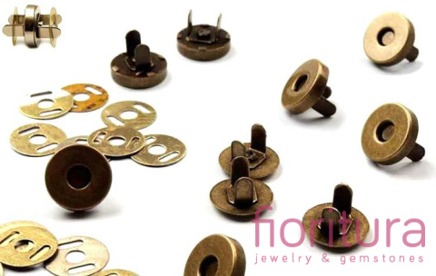 ZAPIĘCIE MAGNETYCZNE 18MM KOLOR STARE ZŁOTO