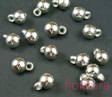 ZAWIESZKI KULA 11x8MM KOLOR STARE SREBRO