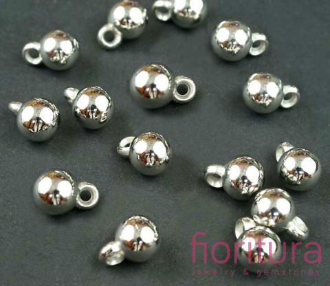 ZAWIESZKI KULA 11x8MM KOLOR STARE SREBRO