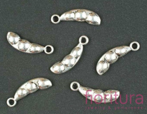 ZAWIESZKA GROSZEK 20x6MM KOLOR STARE SREBRO