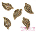 ZAWIESZKA LIŚĆ 19X10MM KOLOR ANTYCZNE ZŁOTO