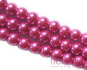 PERŁA SZKLANA KULA 14MM KOLOR RÓŻOWY
