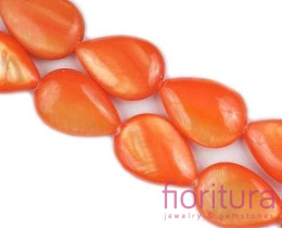 MASA PERŁOWA ŁEZKA 18x13MM KOLOR ORANGE