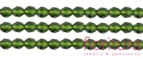 KORALIKI FIRE POLISH 8MM NR 50230 OLIVINE