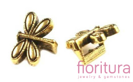 PRZEKŁADKA OZDOBNA WAŻKA 12x9MM KOLOR ZŁOTY