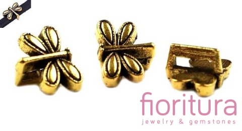 PRZEKŁADKA OZDOBNA WAŻKA 12x9MM KOLOR ZŁOTY