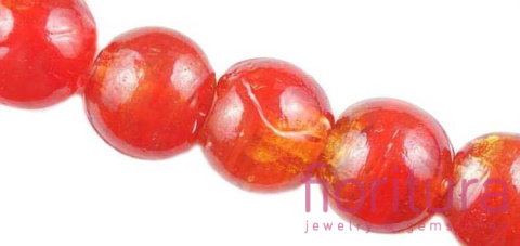 SZKŁO WENECKIE PASTYLKA 15MM KOLOR CZERWONY