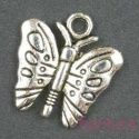 ZAWIESZKA MOTYL 14x15MM KOLOR STARE SREBRO