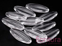 KORALIK AKRYLOWY OWAL 13X31MM KOLOR TRANSPARENTNY