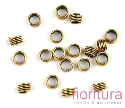 PRZEKŁADKA SPRĘŻYNKA 4x6MM KOLOR ANTYCZNE ZŁOTO